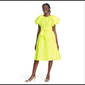 NWT Christopher John Rogers Puff Sleeve Dress M